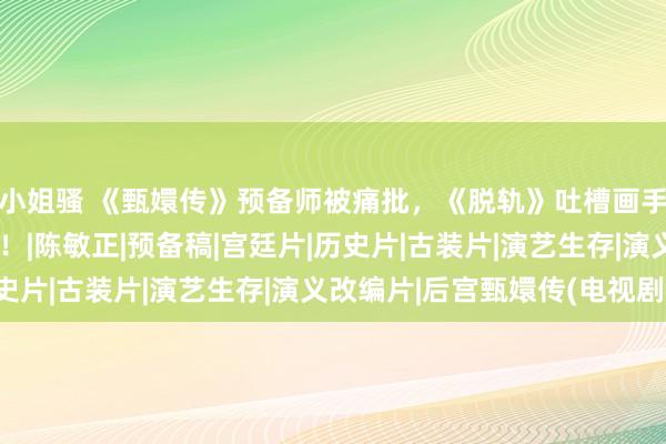 小姐骚 《甄嬛传》预备师被痛批，《脱轨》吐槽画手，影视剧抄袭多乖谬！|陈敏正|预备稿|宫廷片|历史片|古装片|演艺生存|演义改编片|后宫甄嬛传(电视剧)
