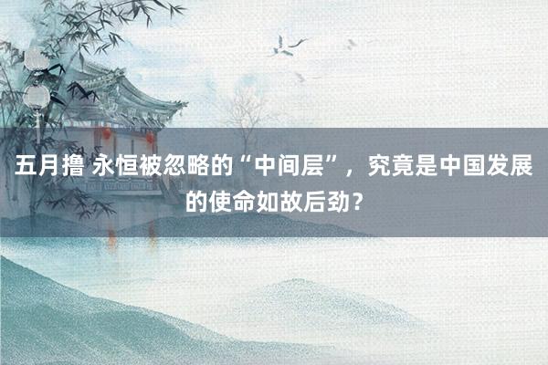 五月撸 永恒被忽略的“中间层”，究竟是中国发展的使命如故后劲？